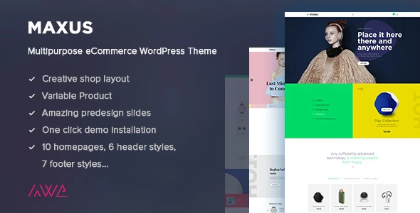 Maxus – Multipurpose eCommerce WordPress Theme